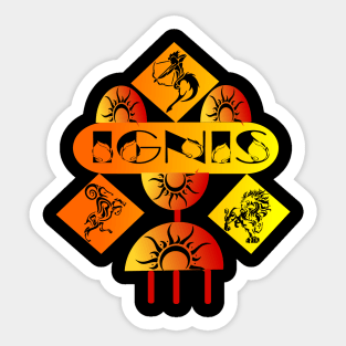 IGNIS - FIRE Element Sticker